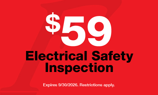 $59 electrical safety inspection